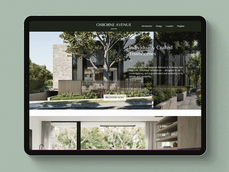Osborne Avenue - Website Design mobile real estate realestate user interface web webdesign website website design websites