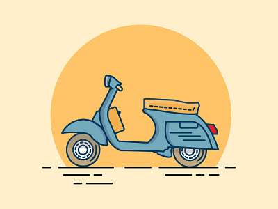 Vector Vespa Vintage