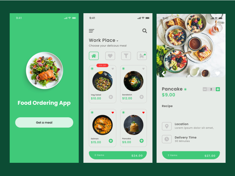 FOOD ORDERING MOBILE APP by Paisal Ramdani on Dribbble