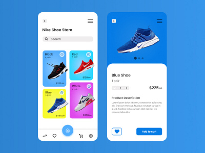 NIKE SHOE MOBILE APP app figma graphic design mobile mobileapp nike shoe ui uiux