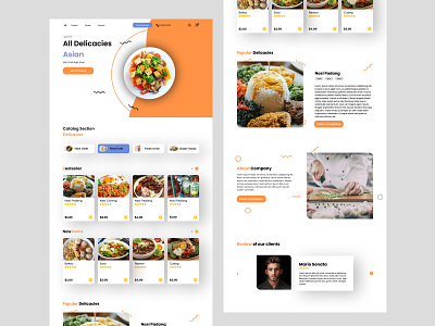 Web Design Food Restaurant