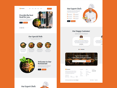 Landing Page For Restaurant Website app behance coolrestaurant design dribbble figma graphic design indonesia landingpage modern nft restaurant ui uidesign ux uxdesign uxui webdesign website websitedesign