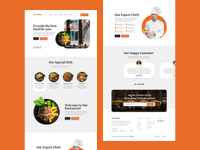 Landing Page For Restaurant Website