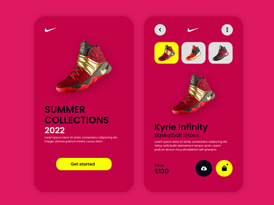 Basketball Shoes E-Commerce App app appbrainly appdesign behance designinspiration digitaldesigner dribbble ecommerce interfacedesign mobileapp startup ui uiuxnerd userinterface ux uxbrainly webdesigner