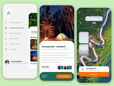 Camping App - UI Design adobexd aplication app appdesign behance clean daily dailyui design designer dribbble graphic design mobile ui ux web website