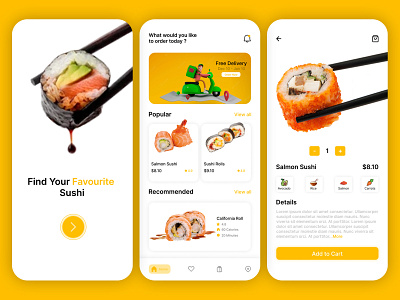 Sushi App Design