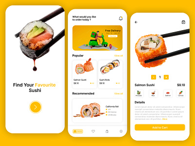 Sushi App Design