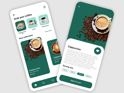 Coffee Shop UI Design adobexd app appmobile behance coffee design dribbble figma graphicdesigner india indonesia interface mobile shop ui uidesign uiinspiration uiux ux uxdesign