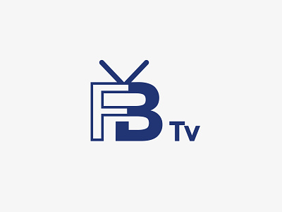 FB tv | Logo branding design graphicdesign illustration logo logodesign luxury minimalist modern professional logo television textlogo tv vector