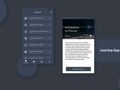 Learning app-UI Screen dailyui learning learning app learning platform sastra ui