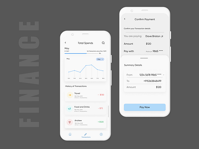 Finance App-Transaction Ui credit card darkmode debut shot firstshot lightmode minimal mobile payment paynow transaction travel