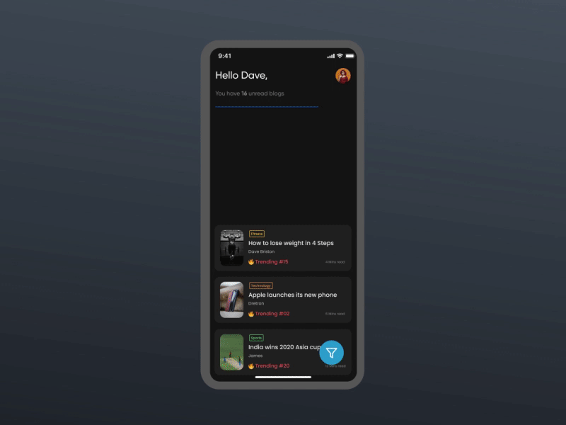 Filter UI- Concept Animation