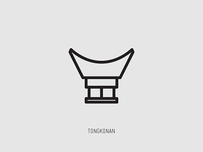 Tongkonan Toraja culture indonesia pictogram tongkonan toraja traditional