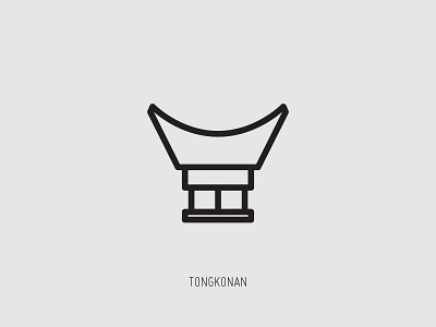 Tongkonan Toraja culture indonesia pictogram tongkonan toraja traditional