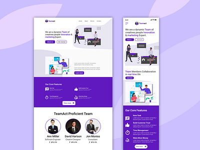 Web & mobile responsive UI design creative design graphicdesign landing page design landing page ui landingpage marketing onepage prototype uiux webdesign xd design