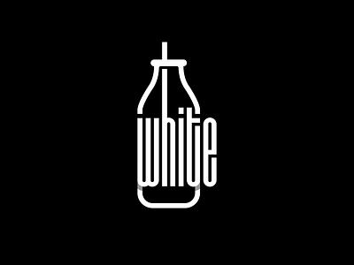 White logo brand