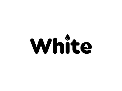 White logo design