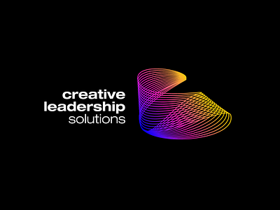 Creative Leadership Solutions app branding costomfont illustration line art logodesign monogram design monogram logo typography vector