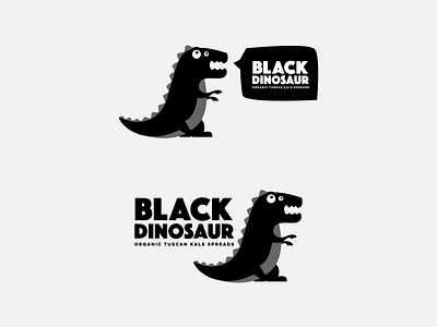 BLACK DINOSAUR LOGO branding caracterdesign creative design designs icon illustration logo logodesign monogram design typography vector