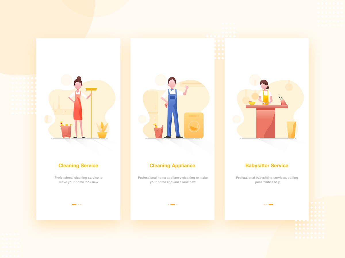 Housekeeping app by F. on Dribbble