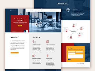 Advisors web design design flat minimal ui ux web webdesign webdesigner website