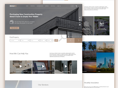 Web design for Property Advocat design flat minimal ui ux web webdesign webdesigner website