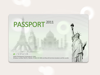 Splash screen for passport 2011 - a product of zephyr