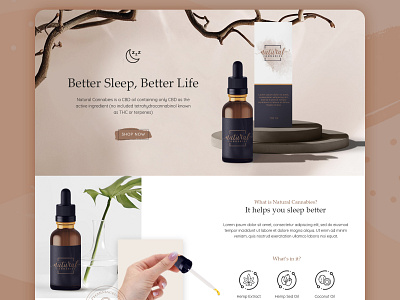 Landing Page for CBD Oil Product