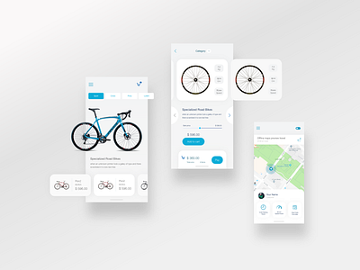 Bicycle App bicycle app bicycle days bicycle shop business clean clean app creative design app ecommerc float fun travel turism turist ux ui ux ui design