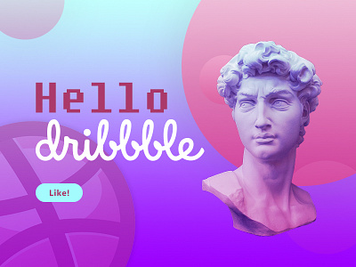 Hello Dribbble! david design dibbble firstshot gradients