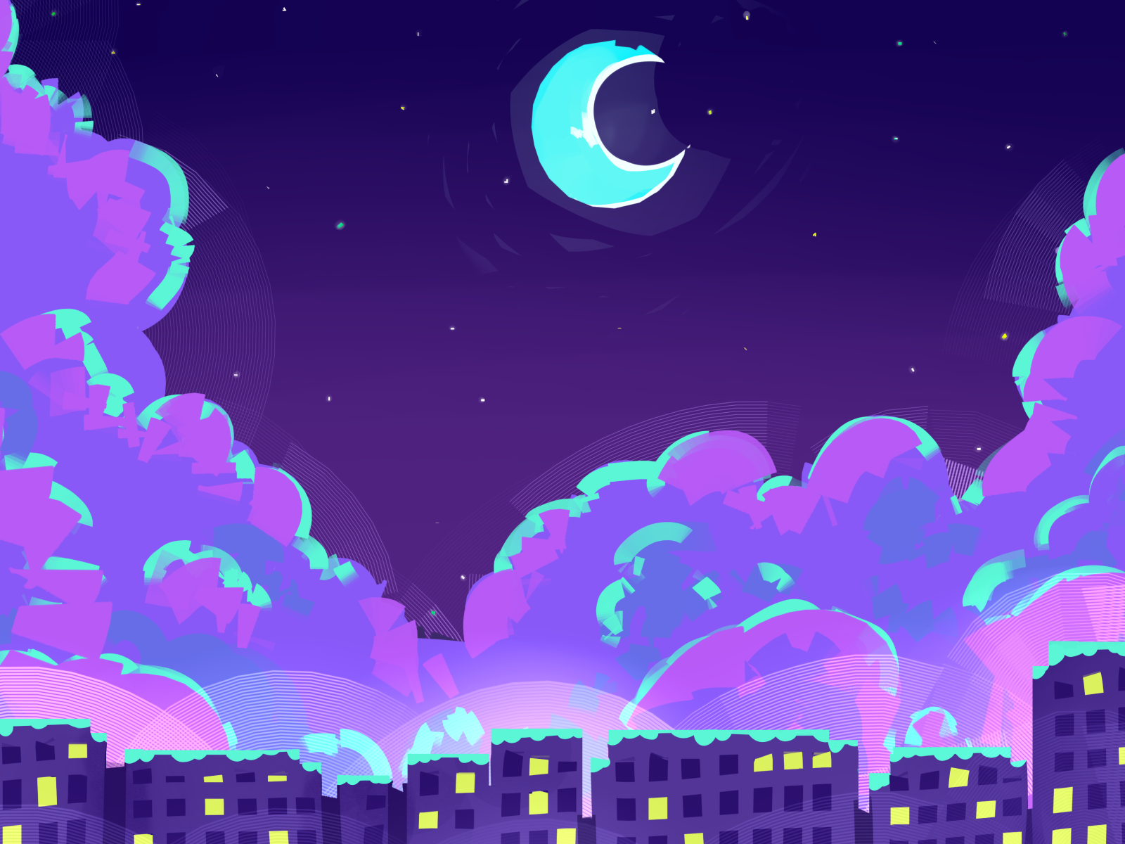 Purple Nights by Mana on Dribbble