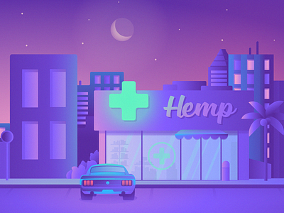 Hemp illustration adobe illustrator adobe photoshop apothecary art car city design hemp illustration illustrator night vector wacom