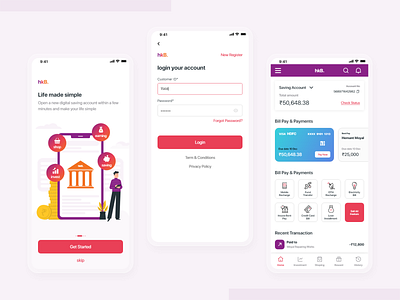 hkB Bank this is the online banking screen app design bank bank screen banking screen branding design finance online bank ui uiux ux