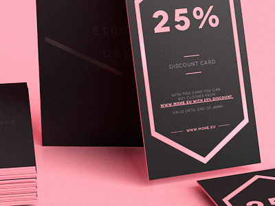 0703 Mohe Dribbble branding card design discount identity mohe poland zalot