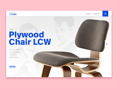 Daily UI - 003 - Eames Landing page