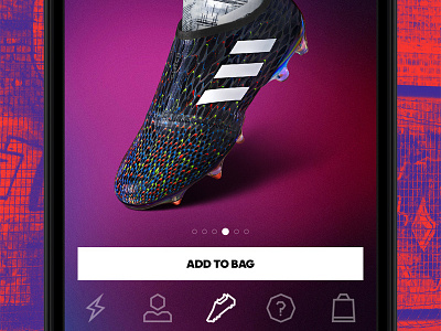 adidas Glitch adidas app design ecommerce football glitch mobile navigation sport zalot