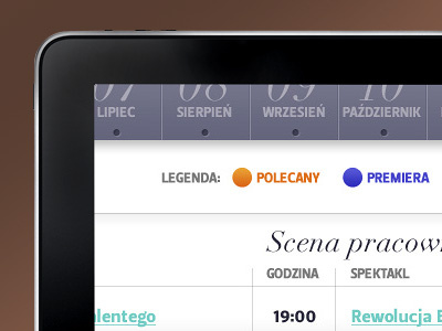 Teatr Powszechny design grid interactive ipad rebeliarts theatre webdesign zalot