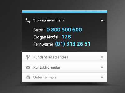 Contact info blue contact dark form icons menu simple white