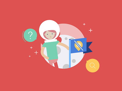 I'm lost! app design illustration imagery