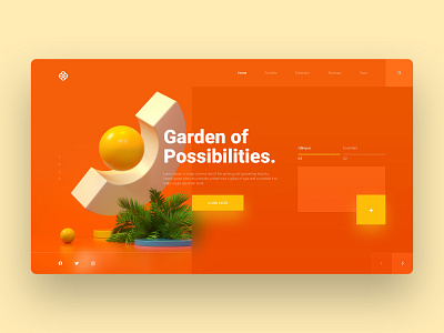 Garden of Possibilities - Web UI Design