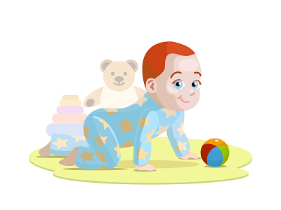 Baby baby cartoon child illustrator toys