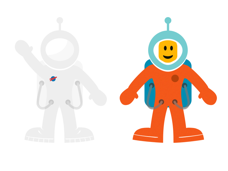 Astro Guy by joshkirk on Dribbble