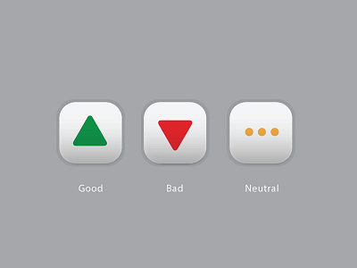 The Buttons buttons dribbble green icon orange red shot simple vector