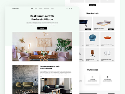 Furniture web design e commerce furniture web furniture website ios minimalist mobile ui ui ux