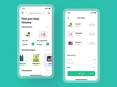 Grocery App Ui Design e commerce app grocery list grocery online grocery store home screen ios minimal app mobile ui mobileappdesign modern app typography ui ux