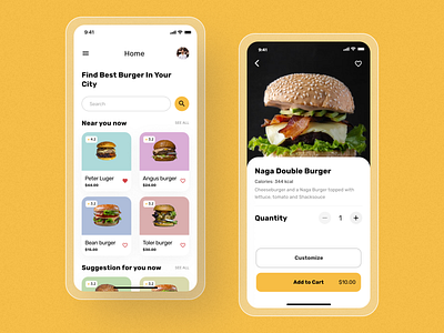 Burger App Ui Design