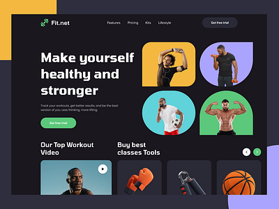 Workout Website Ui Design