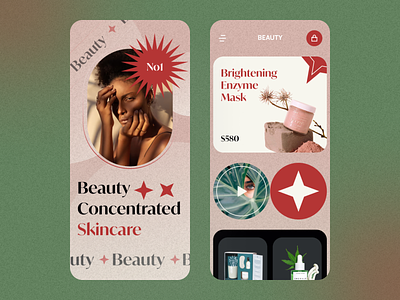 Beauty Product App Ui Design animation beauty beauty product app ui design graphic design home screen ios minimal app mobile ui modern app product ui ux
