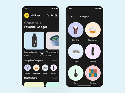 My Shop App Ui Design design home screen illustration ios logo minimal app mobile ui modern app shop ui ux