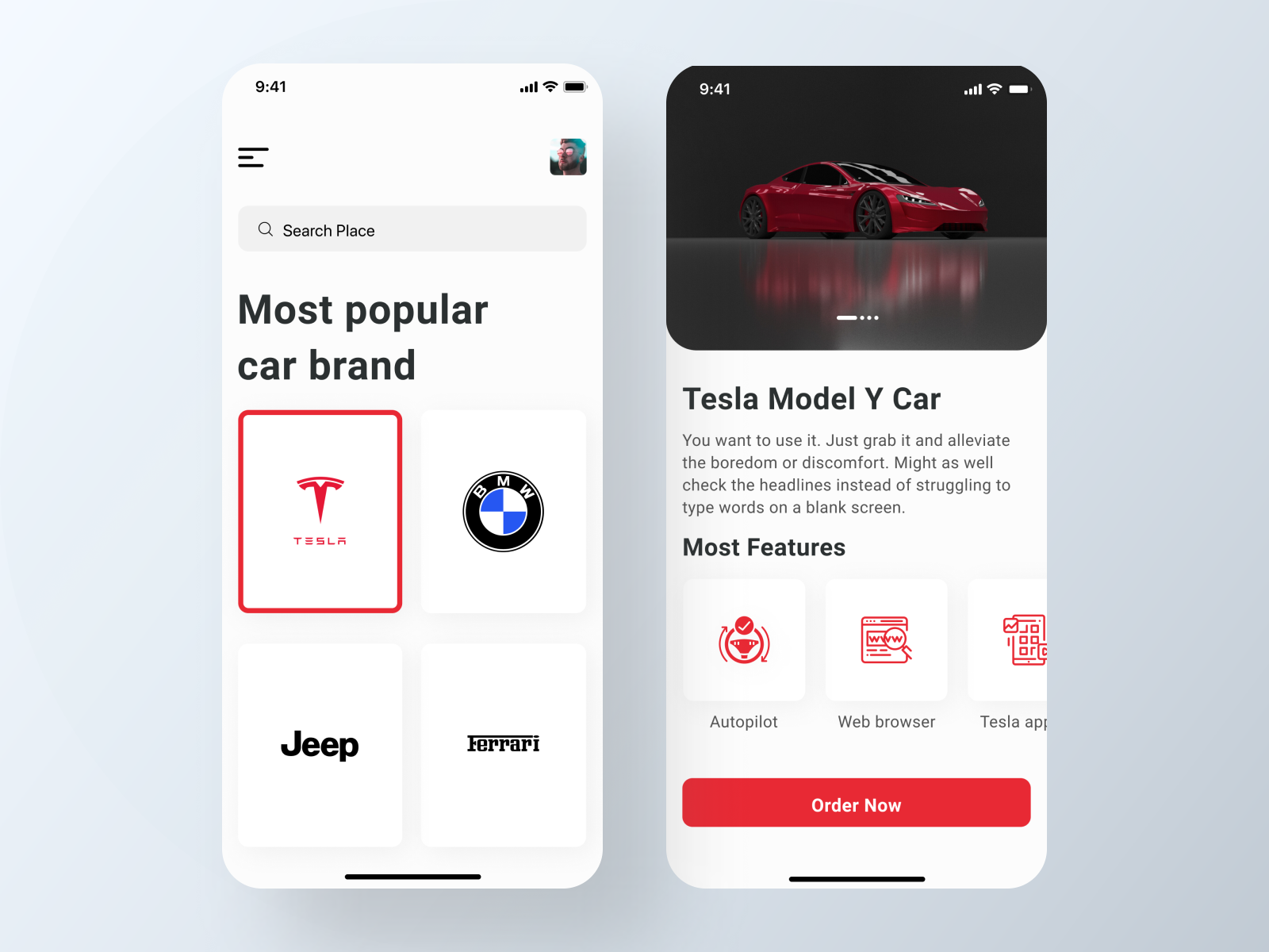 Tesla app ios